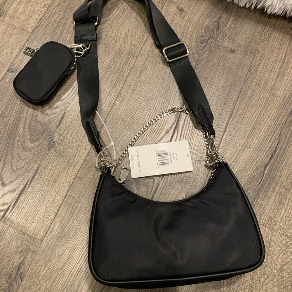 Steve Madden BVital Black Crossbody-Nylon